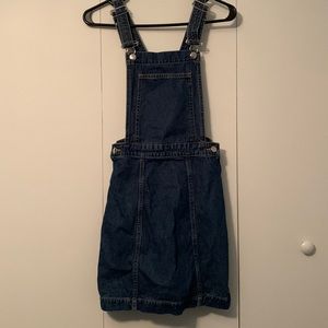 Pocket Denim Overall Mini Dres